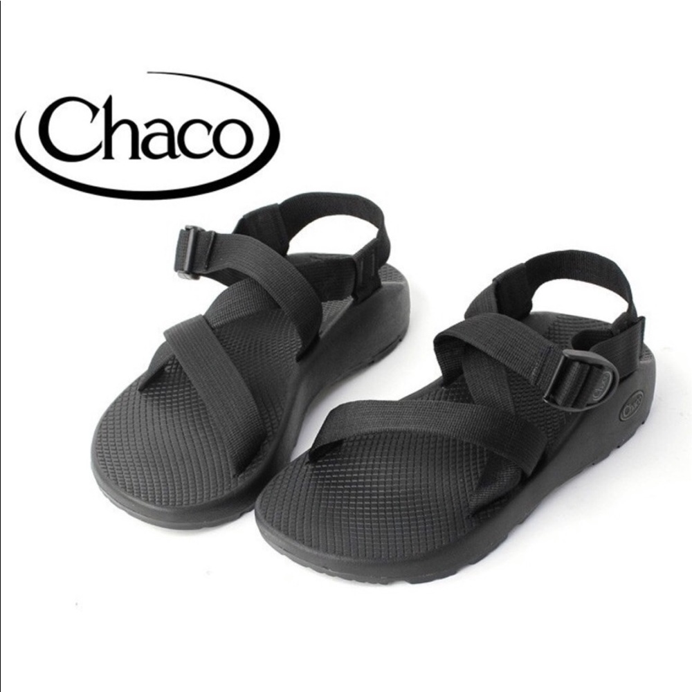 CHACO Black Ecotread Outdoor SANDALS 3 Kids